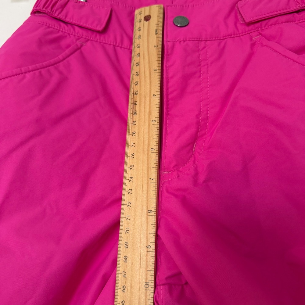 Columbia Girls Pink Snow Pants Size Small 7/8 Insulated Winter Ski Cargo Pants - Picture 9 of 13